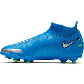 Zapatillas de fútbol Nike Phantom Gt Club Df FG / MG Jr CW6727-400 multicolor azul 2
