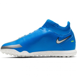 Zapatillas de fútbol Nike Phantom Gt Club Df Tf Jr CW6729-400 multicolor azul 2