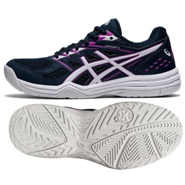 Zapatillas de voleibol Asics Upcourt 4 W 1072A055 401 negro azul marino 1