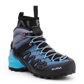 Zapatos de trekking Salewa Ws Wildfire Edge Mid Gtx W 61351-8975 azul 1 Zapatos de trekking Salewa Ws Wildfire Edge Mid Gtx W 61351-8975 azul 1