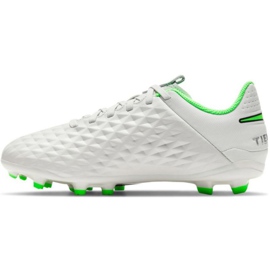 Zapatos de fútbol Nike Tiempo Legend 8 Academy Mg Jr AT5732 030 marfil blanco 1