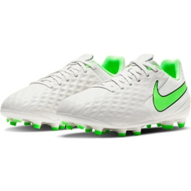 Zapatos de fútbol Nike Tiempo Legend 8 Academy Mg Jr AT5732 030 marfil blanco 3