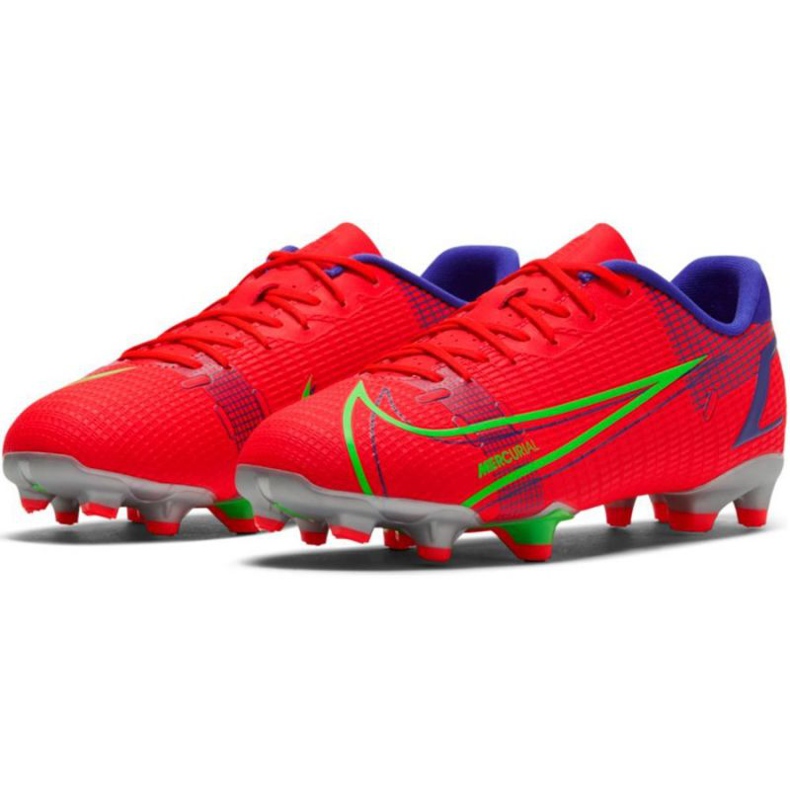 Calzado de fútbol Nike Vapor 14 Academy FG / MG Jr CV0811 600 rojo naranjas y rojos 1