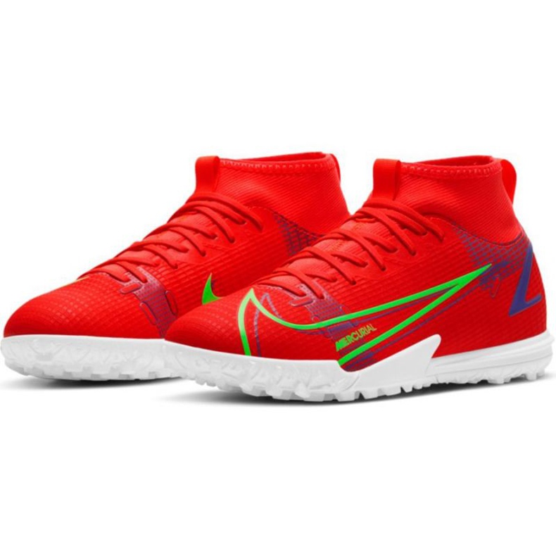 Calzado de fútbol Nike Mercurial Superfly 8 Academy Tf Jr CV0789 600 rojo naranjas y rojos 1