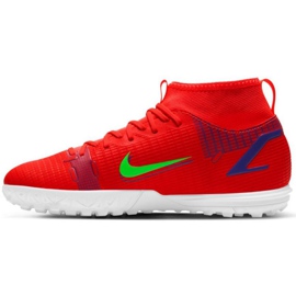 Calzado de fútbol Nike Mercurial Superfly 8 Academy Tf Jr CV0789 600 rojo naranjas y tintos 2