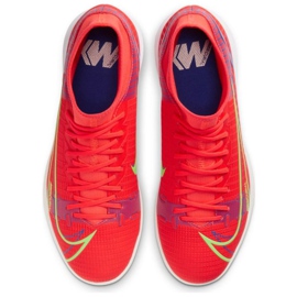 Zapatos de fútbol Nike Mercurial Superfly 8 Academy M Ic CV0847 600 rojo naranjas y tintos 2