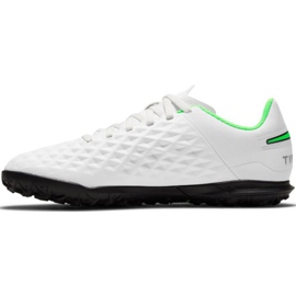 Zapatillas de fútbol Nike Tiempo Legend 8 Club Tf Jr AT5883030 blanco blanco 1