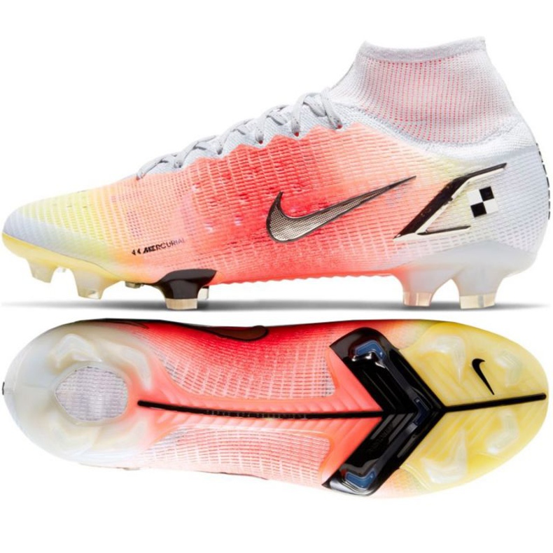 Zapatos de fútbol Nike Mercurial Superfly 8 Elite Mds Fg M CV0959 108 rojo, blanco, naranja naranjas y rojos 1