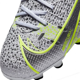 Zapatos de fútbol Nike Mercurial Vapor 14 Academy FG / MG Jr CV0811 107 gris plata 5