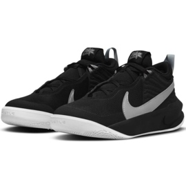 Zapatillas de baloncesto Nike Team Hustle D 10 Big Jr CW6735 004 negro negro 1