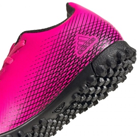 Botas de fútbol adidas X Ghosted.4 Tf Jr FW6919 multicolor rosas y morados 3