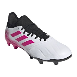 Botas de fútbol adidas Copa Sense.3 Fg M FW7934 azul marino, blanco, rosa blanco 3