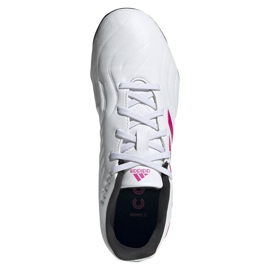 Botas de fútbol adidas Copa Sense.3 Fg Jr FX1986 azul marino, blanco, rosa blanco 2