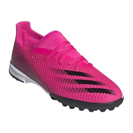 Botas de fútbol adidas X Ghosted.3 Tf Jr FW6927 multicolor rosado 3
