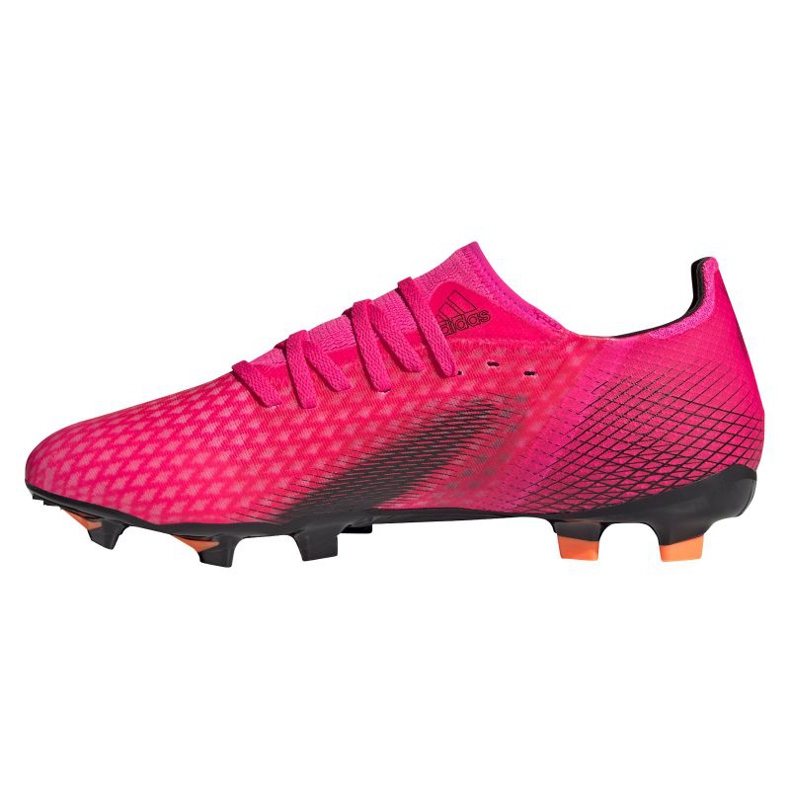 Botas de fútbol adidas X Ghosted.3 Fg M FW6945 grafito, rosa rosado 1