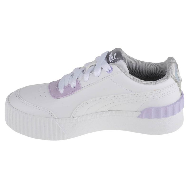 Puma Carina Lift Shine Ps Jr 380553 01 blanco rosado 1