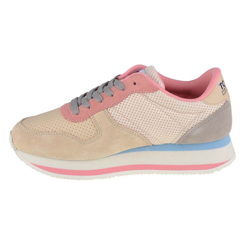 Zapatos Tommy Hilfiger Jeans Flatform Runner W EN0EN01357-AA8 beige rosa 1