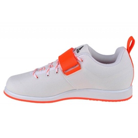 Zapatillas Adidas Powerlift 4 M GZ2865 blanco negro naranja 1