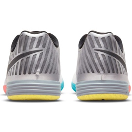 Zapatillas de fútbol Nike Lunar Gato Ii Ic M 580456167 negro, blanco, gris / plateado blanco 5