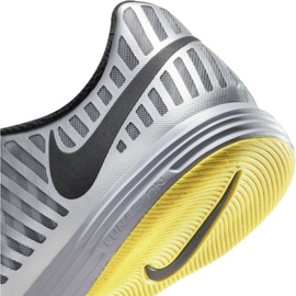 Zapatillas de fútbol Nike Lunar Gato Ii Ic M 580456167 negro, blanco, gris / plateado blanco 6