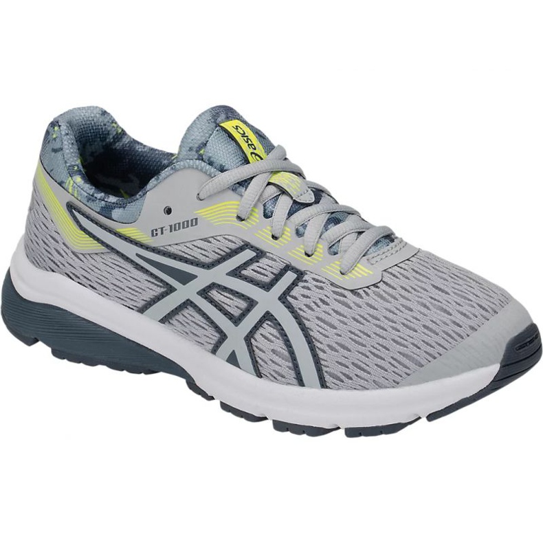 Asics GT-1000 7 Gs Sp Jr 1014A038-020 negro gris amarillo 1