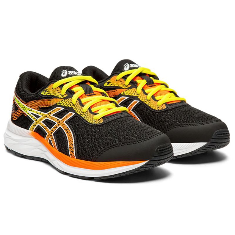 Asics Gel-Excite 6 Gs Jr 1014A079-003 negro naranja amarillo 1 Asics Gel-Excite 6 Gs Jr 1014A079-003 negro naranja amarillo 1