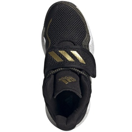 Zapatos adidas Deep Threat Primeblue C Jr GZ0111 blanco negro 2