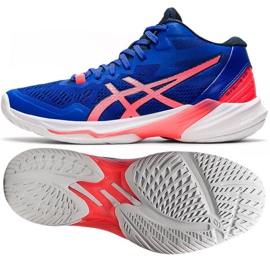 Zapatillas de voleibol Asics Sky Elite Ff Mt 2 W 1052A054 400 azul azul 1