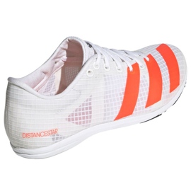 Adidas Distancestar W FY4095 zapatillas con clavos blanco 3