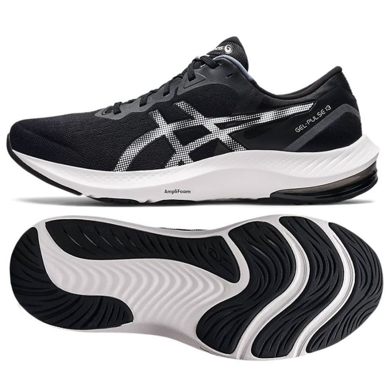 ASICS GEL-PULSE RECUERTO ZAPATOS 13 1011B175 002 NEGRO blanco 1
