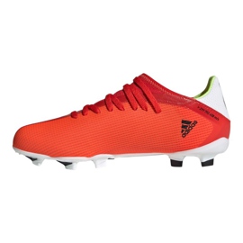 Botas de fútbol adidas X Speedflow.3 Fg Jr FY3304 multicolor naranjas y rojos 1