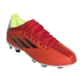 Botas de fútbol adidas X Speedflow.3 Fg Jr FY3304 multicolor naranjas y tintos 5