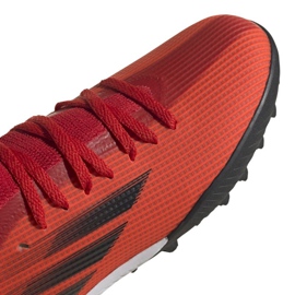 Botas de fútbol adidas X Speedflow.3 Tf Jr FY3321 multicolor naranjas y tintos 4