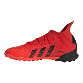 Botas de fútbol adidas Predator Freak.3 Tf Jr FY6314 multicolor naranjas y rojos 1