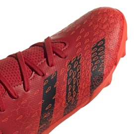 Botas de fútbol adidas Predator Freak.3 Tf Jr FY6314 multicolor naranjas y tintos 4