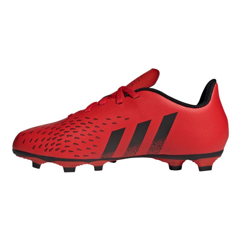 Botas de fútbol adidas Predator Freak.4 FxG Jr FY6322 rojo naranjas y rojos 1