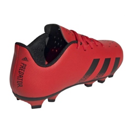 Botas de fútbol adidas Predator Freak.4 FxG Jr FY6322 rojo naranjas y tintos 2