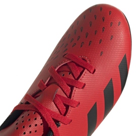 Botas de fútbol adidas Predator Freak.4 FxG Jr FY6322 rojo naranjas y tintos 4