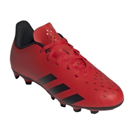 Botas de fútbol adidas Predator Freak.4 FxG Jr FY6322 rojo naranjas y tintos 6