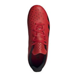 Botas de fútbol adidas Predator Freak.4 FxG Jr FY6322 rojo naranjas y tintos 7
