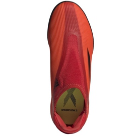 Botas de fútbol adidas X Speedflow.3 Ll Tf Jr FY3255 multicolor naranjas y tintos 2