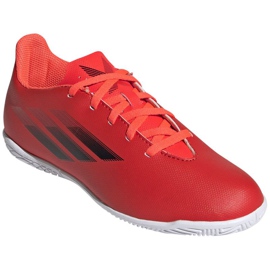 Botas de fútbol Adidas X Speedflow.4 In Jr FY3331 multicolor naranjas y tintos 3
