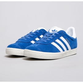 Zapatillas Adidas Gazelle J Jr BB2501 blanco azul 2