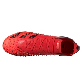 Botas de fútbol adidas Predator Freak.1 Sg M FY6269 negro rojo naranjas y tintos 4