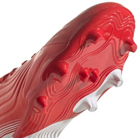 Botas de fútbol adidas Copa Sense.1 Fg Jr FY6160 rojo naranjas y tintos 3