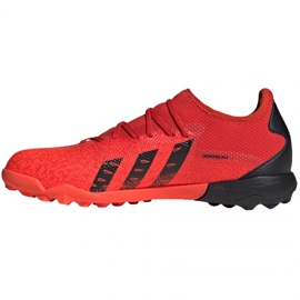 Botas de fútbol adidas Predator Freak.3 L Tf M FY6291 multicolor naranjas y tintos 1
