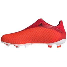 Botas de fútbol adidas X Speedflow.3 Fg Ll Jr FY3257 multicolor naranjas y tintos 2