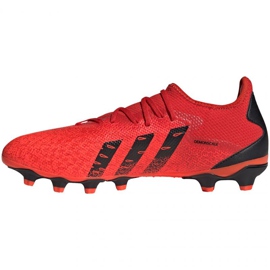 Botas de fútbol adidas Predator Freak.3 Mg LM GZ2824 multicolor naranjas y rojos 1