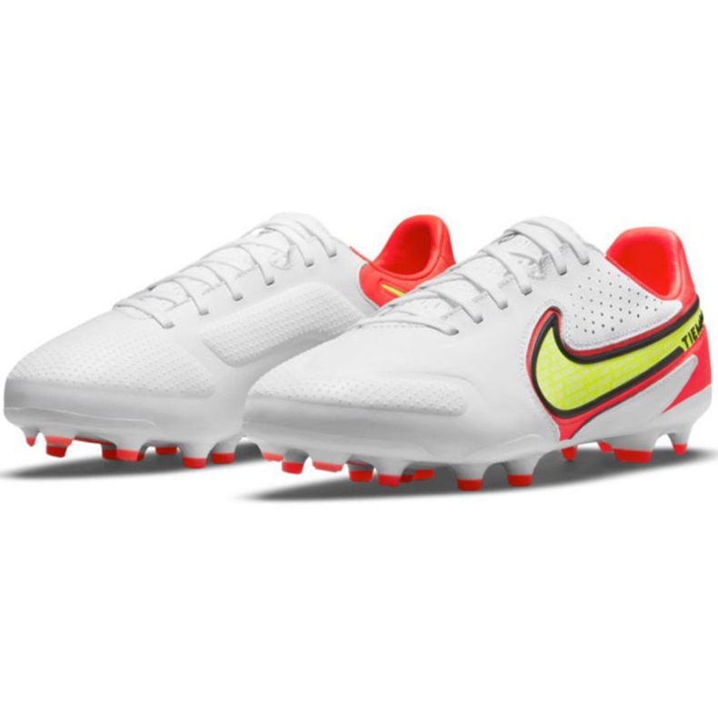 Zapatos de fútbol Nike Legend 9 Pro Fg Jr DA1335 176 blanco rojo blanco 1