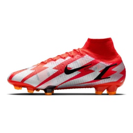 Zapatillas de fútbol Nike Mercurial Superfly 8 Elite CR7 Fg M DB2858-600 blanco rojo naranjas y tintos 1